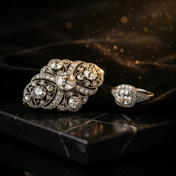Estate diamond pieces